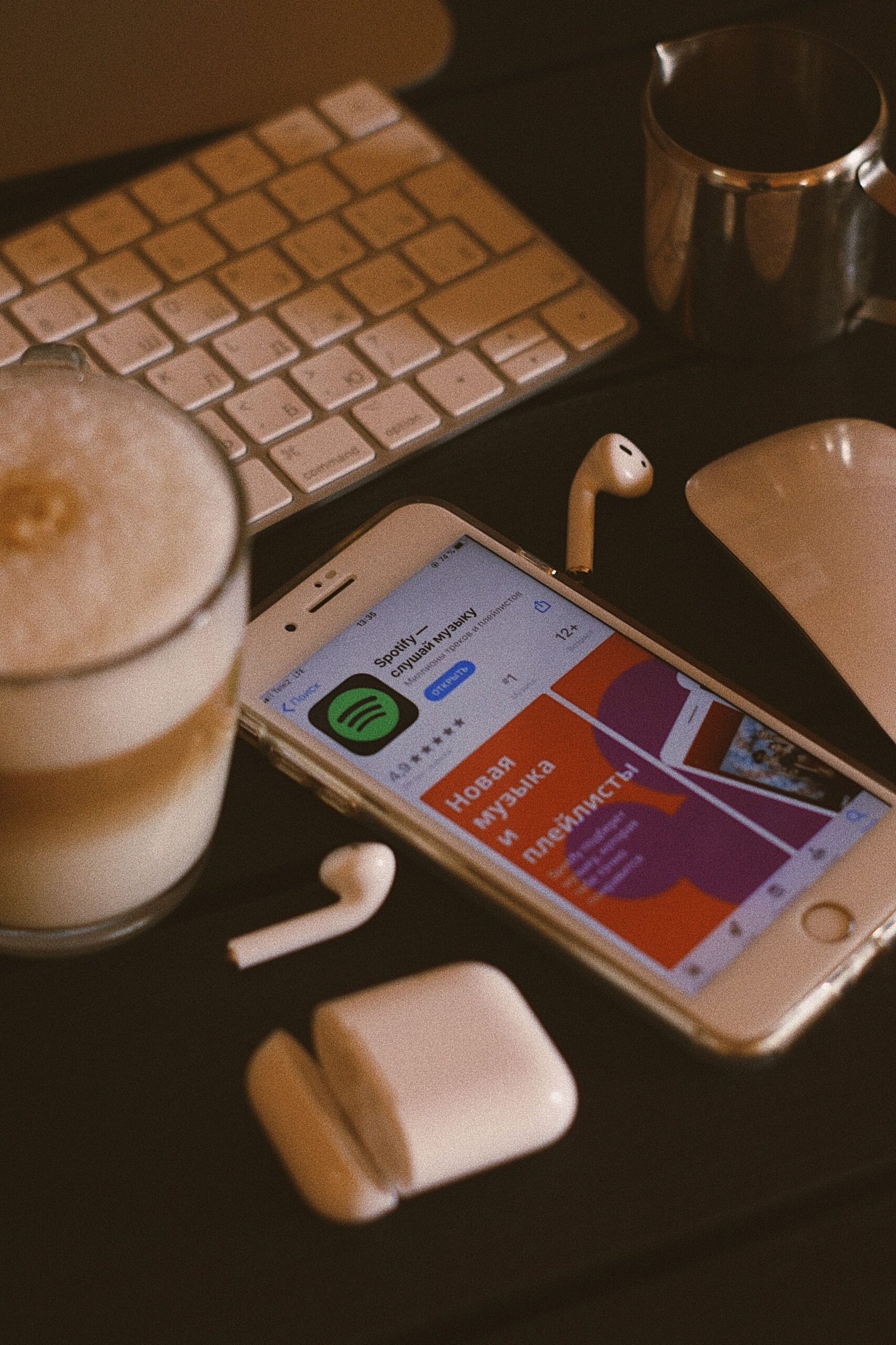Modern desk with smartphone, laptop and gadgets for Novelty Nook